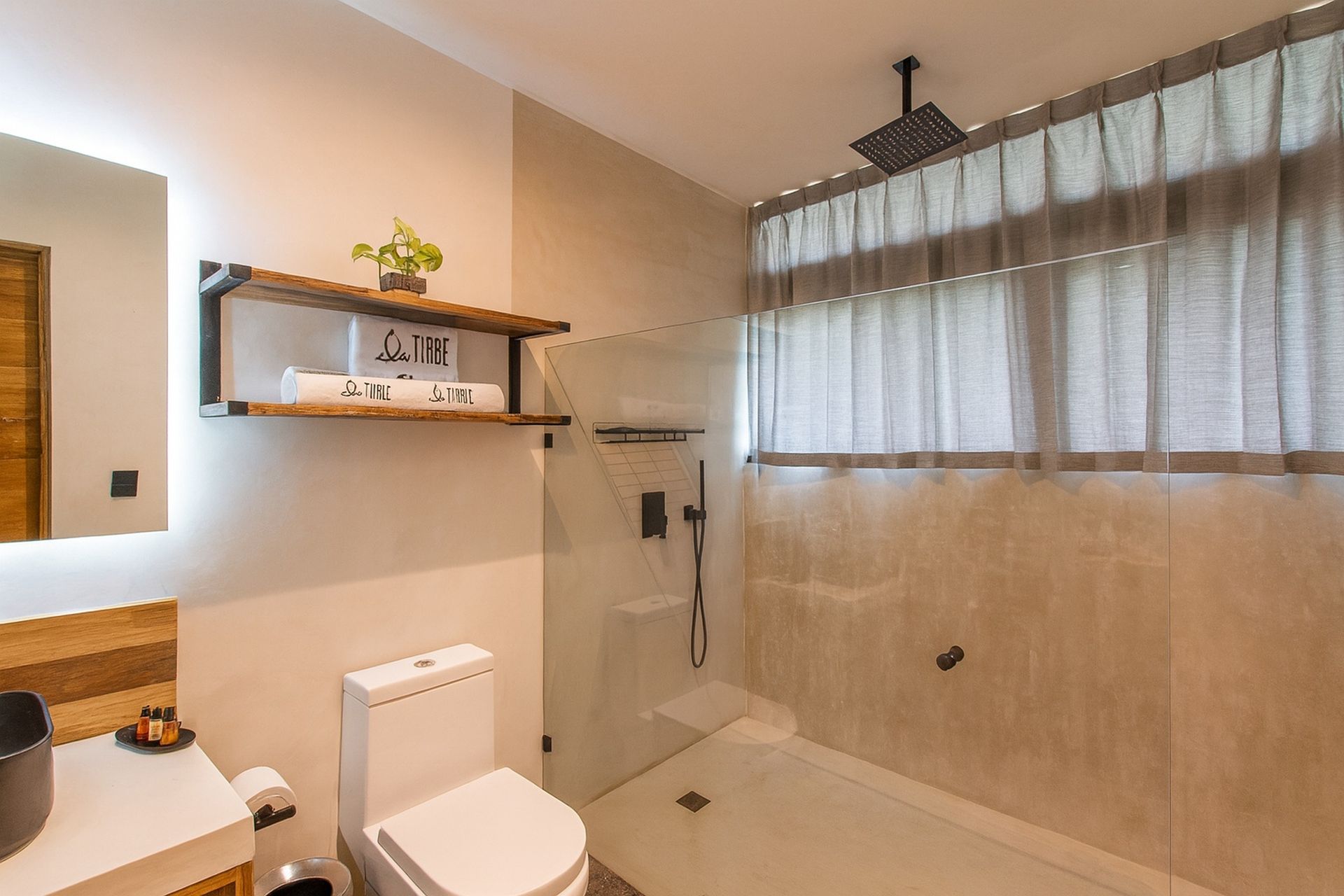 Bathroom with rainshower