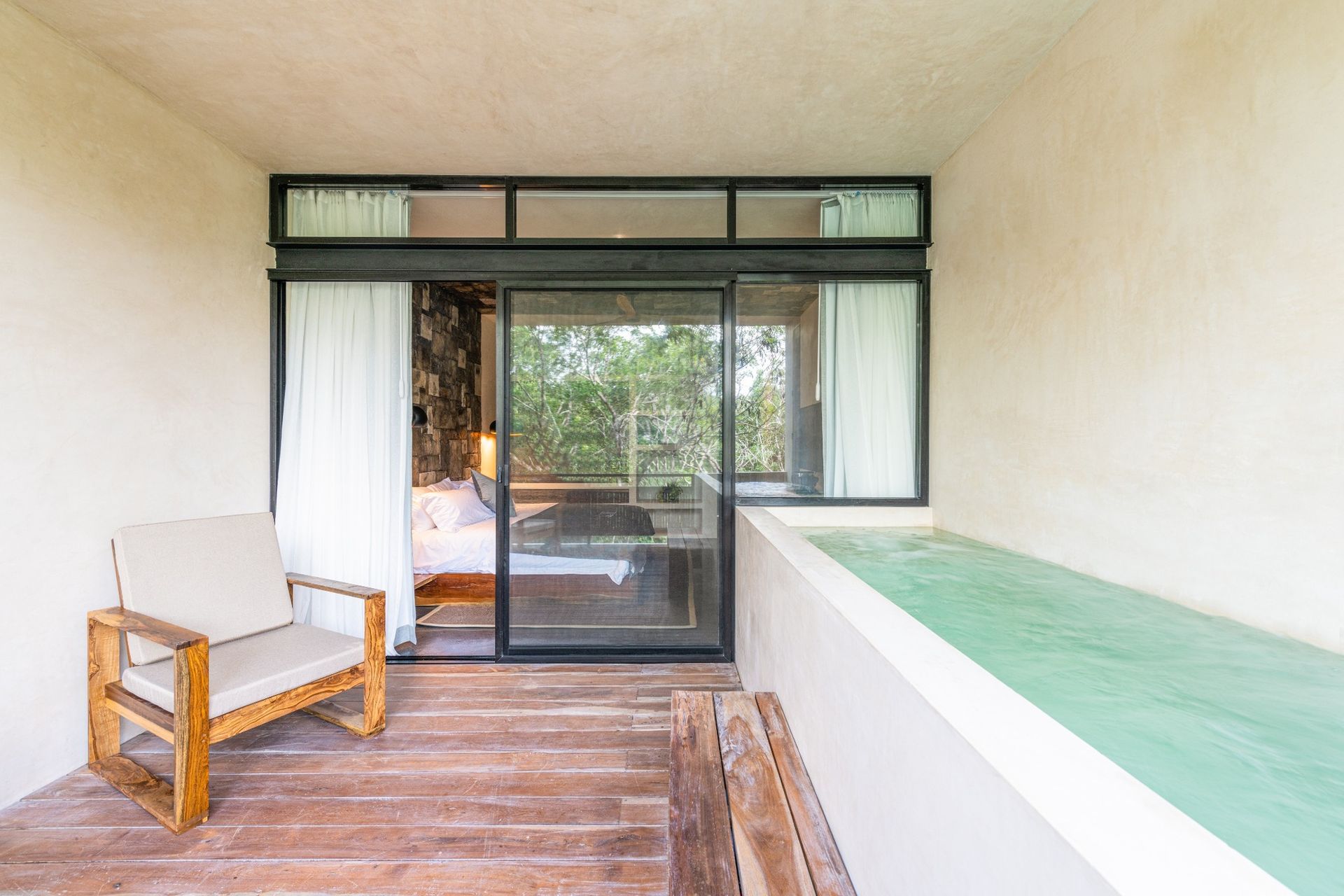 Exterior Terrace with Jetted Dipping Pool
