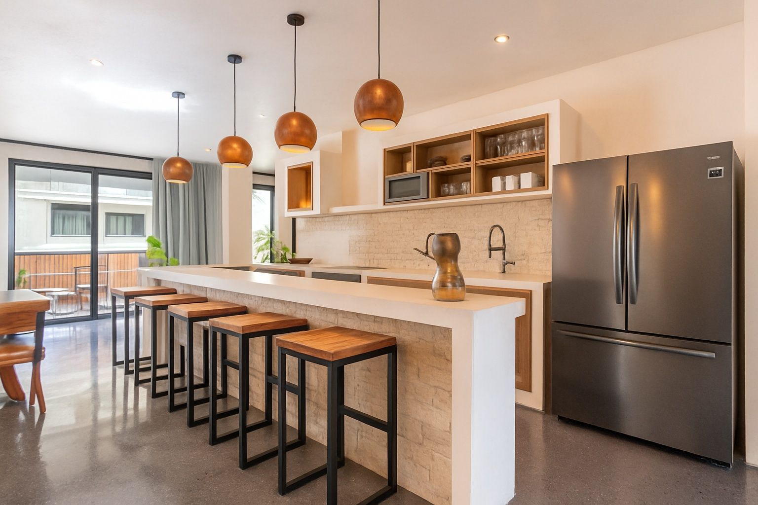 Kitchen area of Master Villa at Irie Tulum