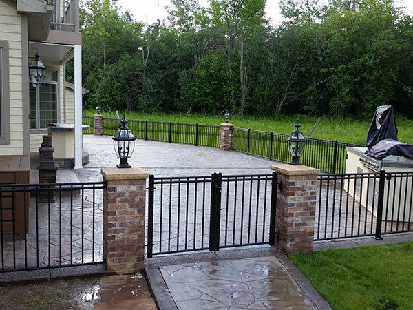 Metal Fence With Lights | Auburn, NY | Connor Fence Co