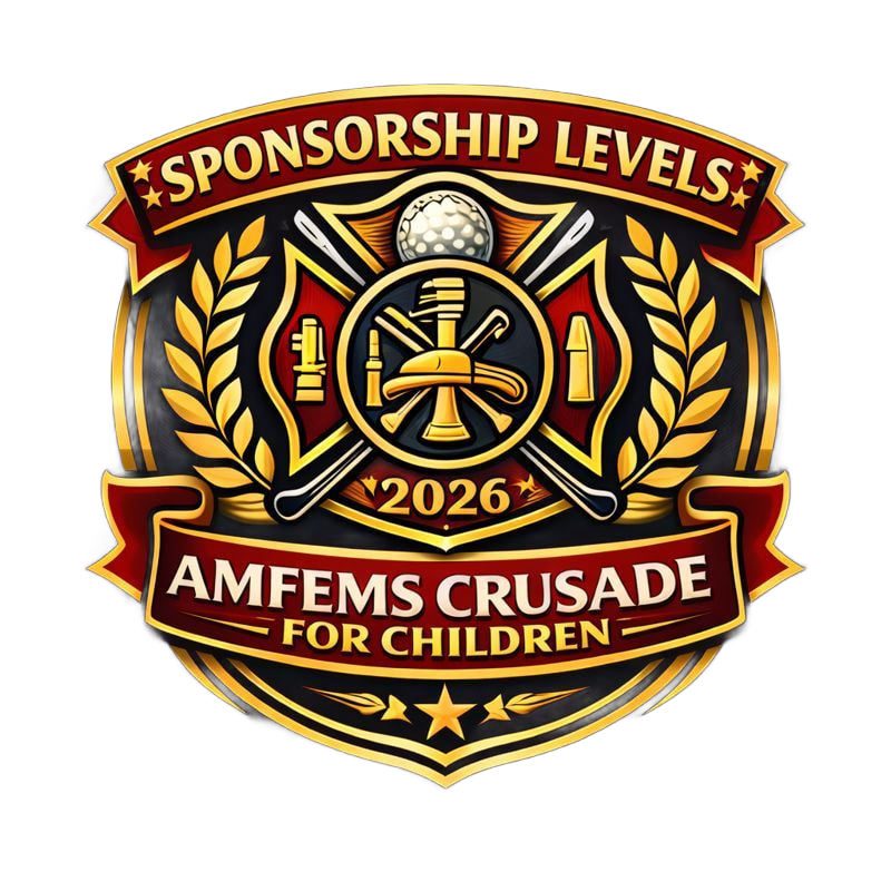Badge for AMFEMS Crusade for Children golf tournament