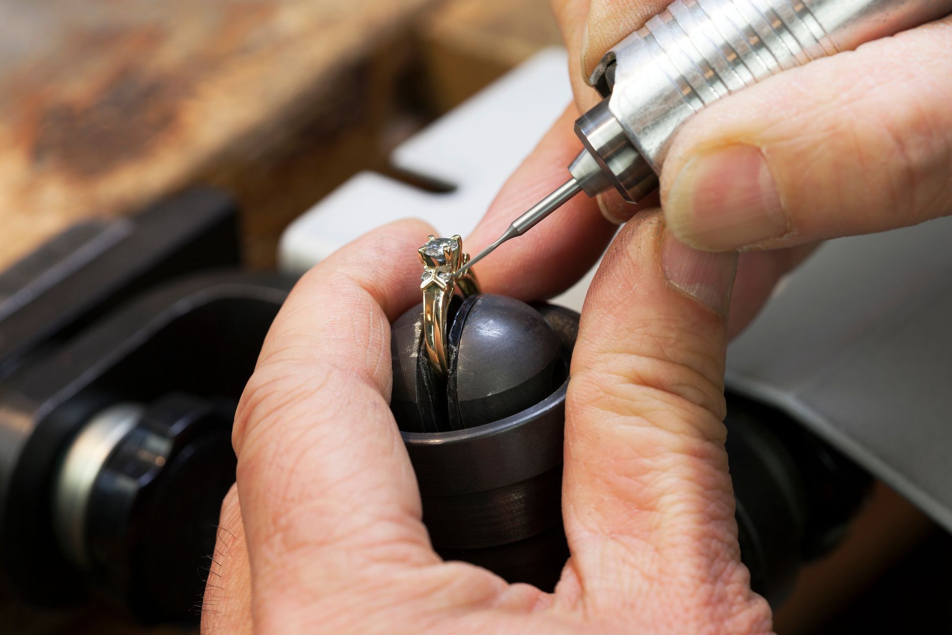 Repairing a Ring — Russellville, AL — Artistic Jewelry and Repair Repairing a Ring — Russellville, AL — Artistic Jewelry and Repair