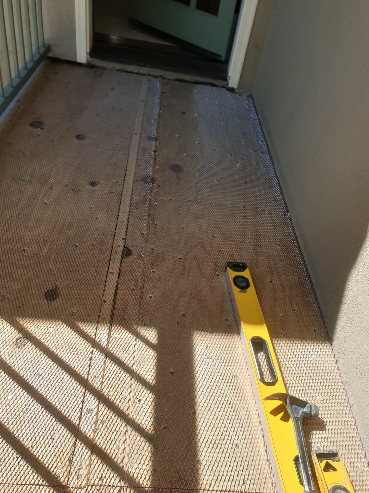 Construction Tools On The Floor — Glendale, CA — American Decking & Waterproofing Company Construction Tools On The Floor — Glendale, CA — American Decking & Waterproofing Company