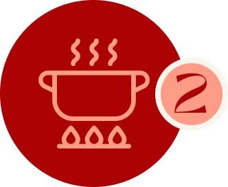 an icon showing a leaf and the number 2