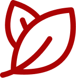 A dark red outline icon of a delivery truck.