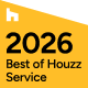 2026 Best of Houzz Service badge in orange, black, and white