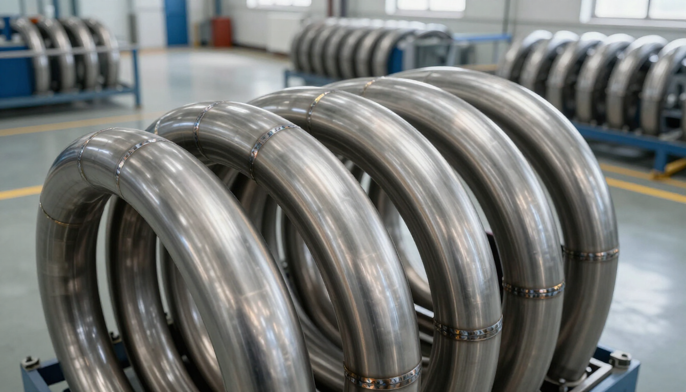 Serpentín industrial para transferencia de calor en sistema térmico