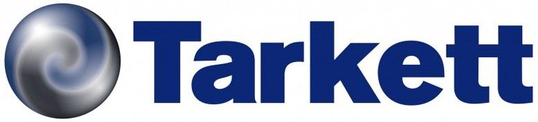 The word tarkett is on a white background