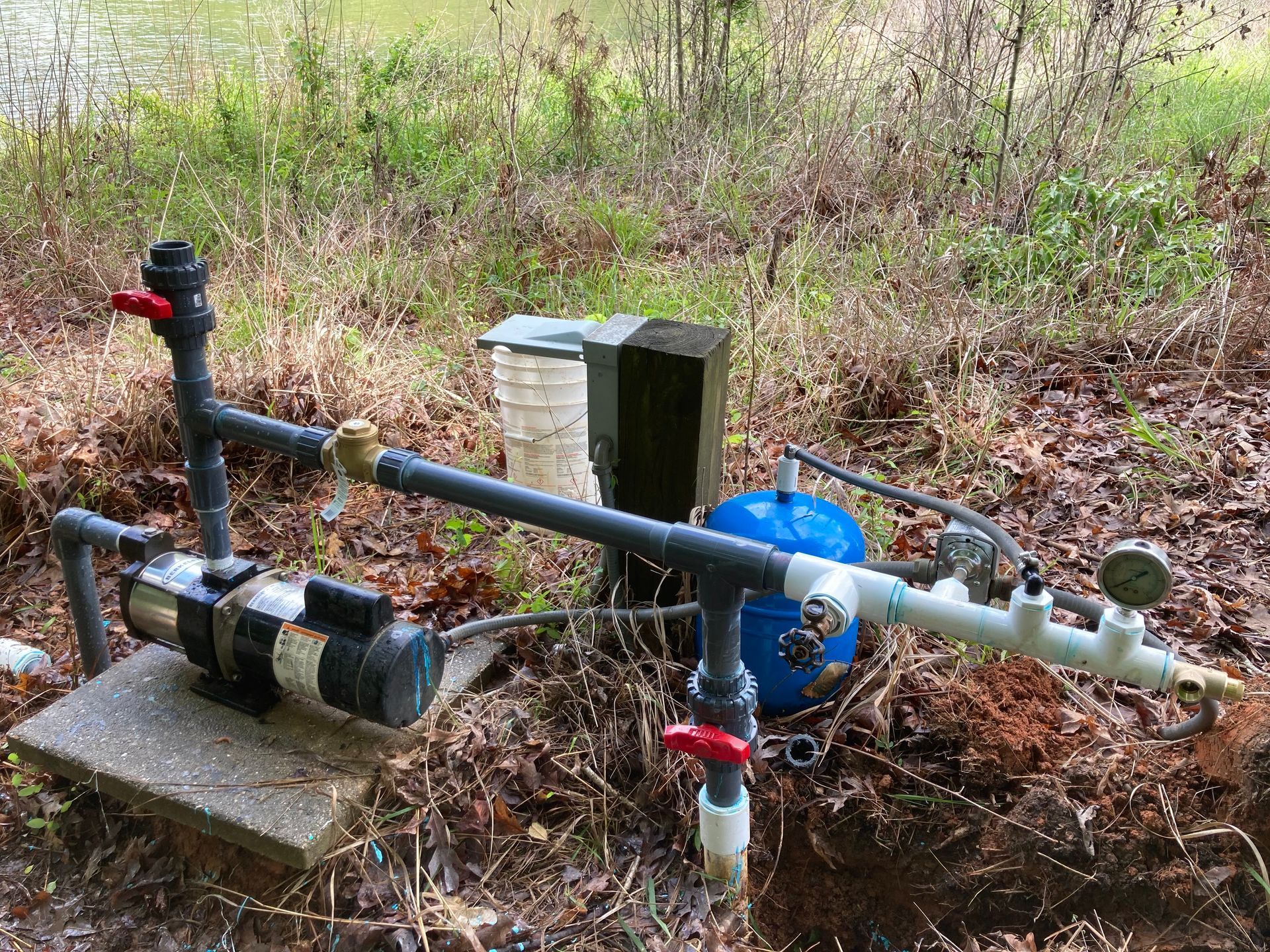 Irrigation pump install