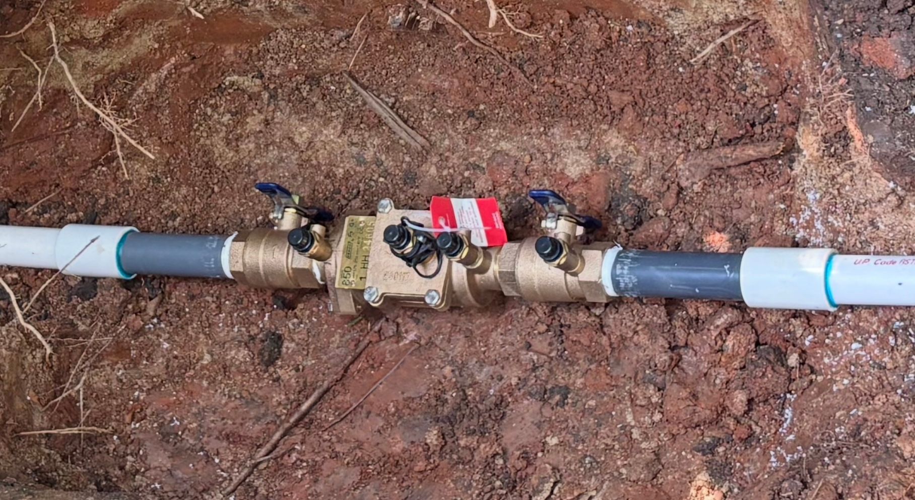 New irrigation backflow