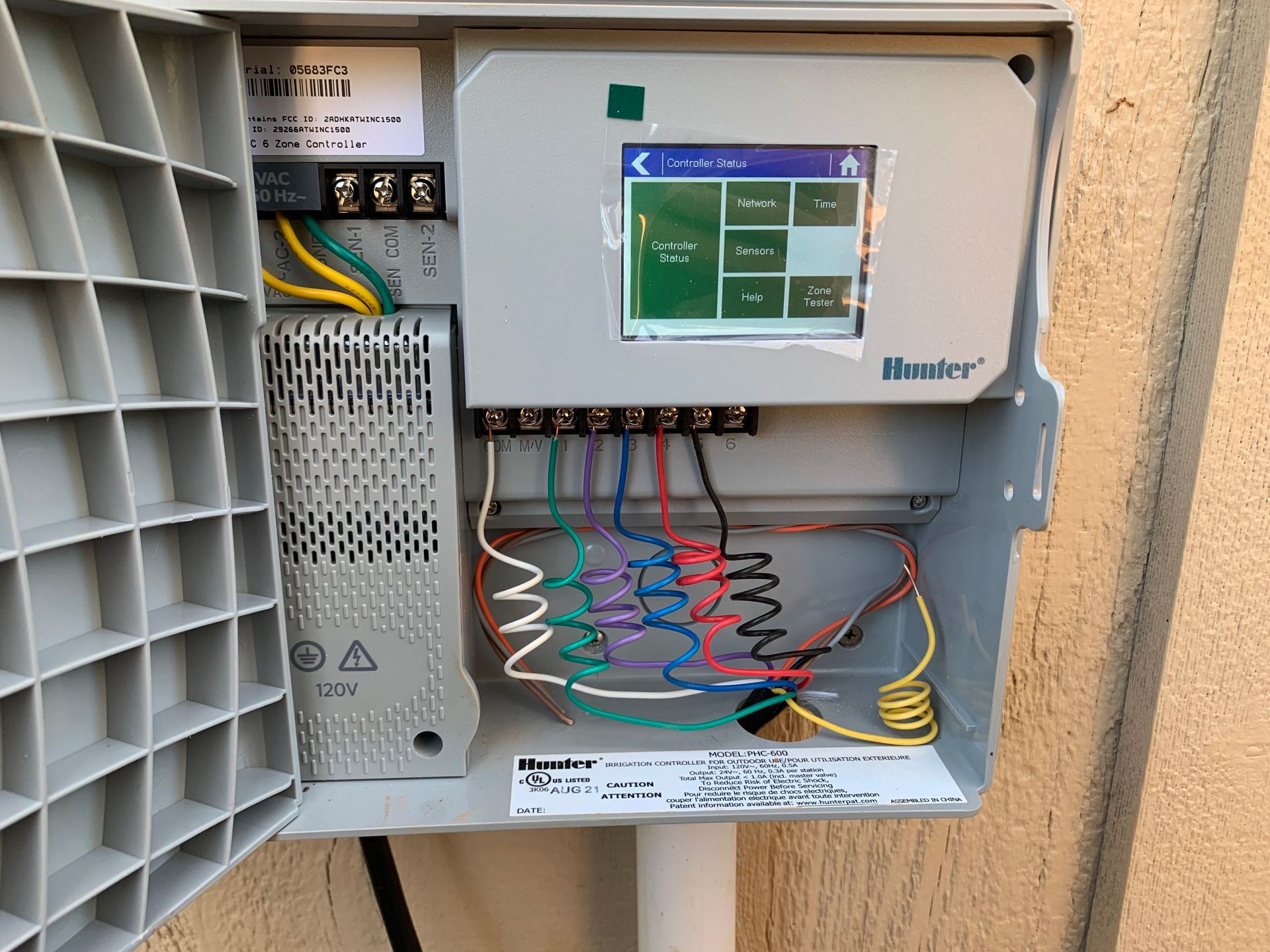 Sprinkler controller wiring