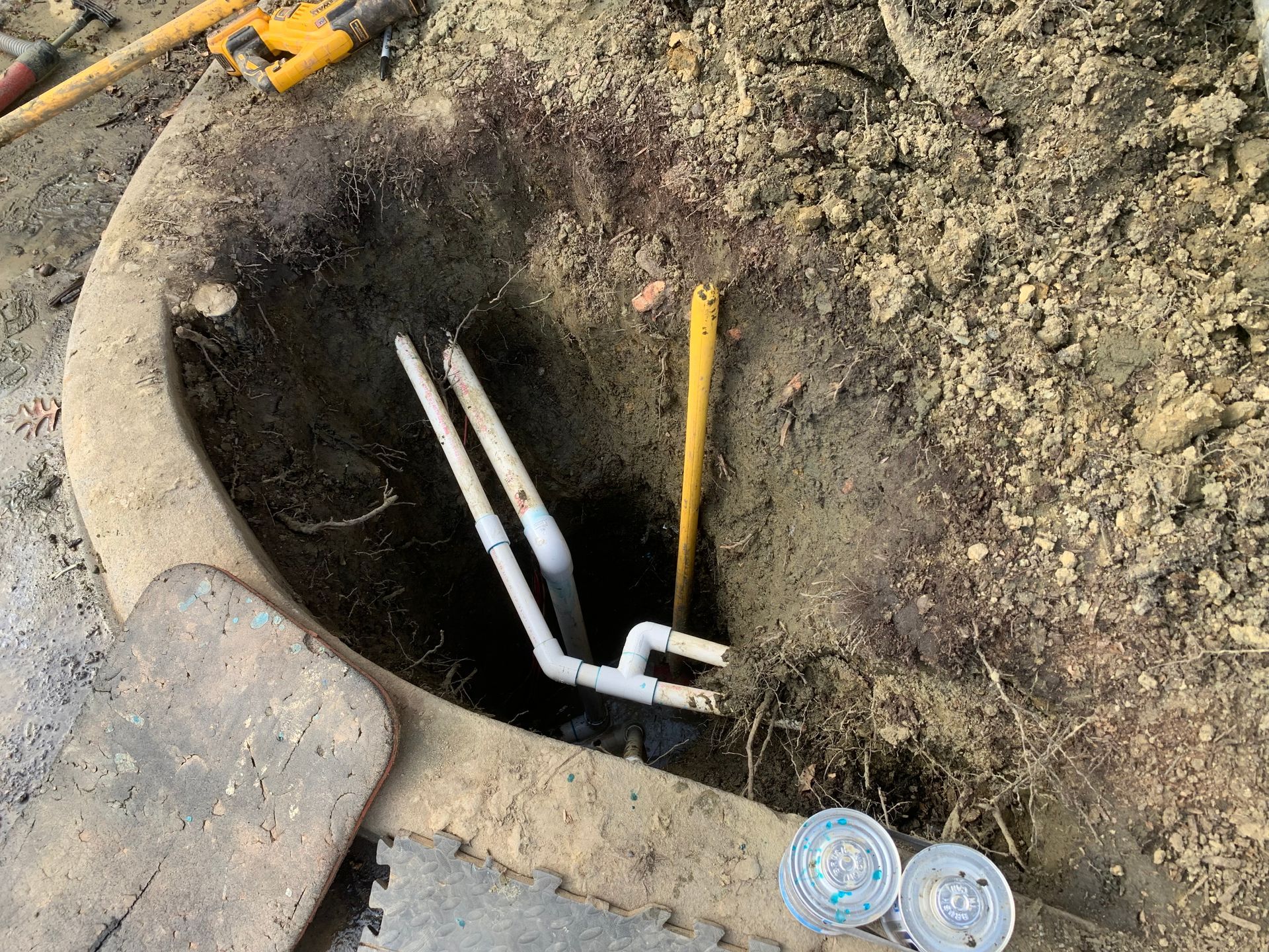 deep pvc pipe repair