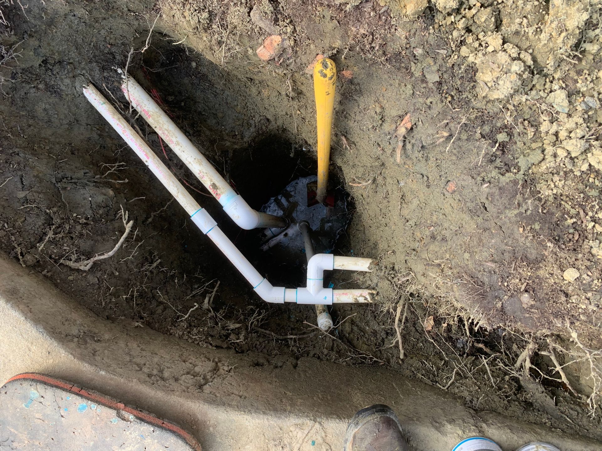 deep pvc pipe repair