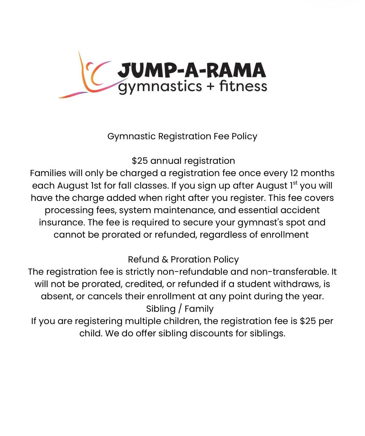 It is a reminder of our gym weather policy.
