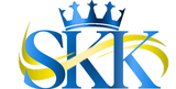 Logo for Kover Technologies: Stylised house roof in orange, yellow, and blue above the blue text