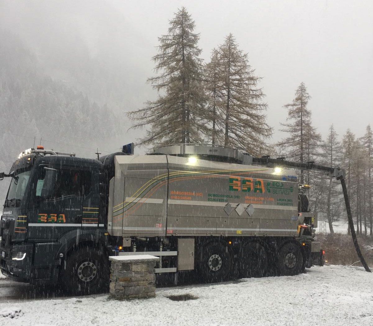 camion pulizia fosse biologiche