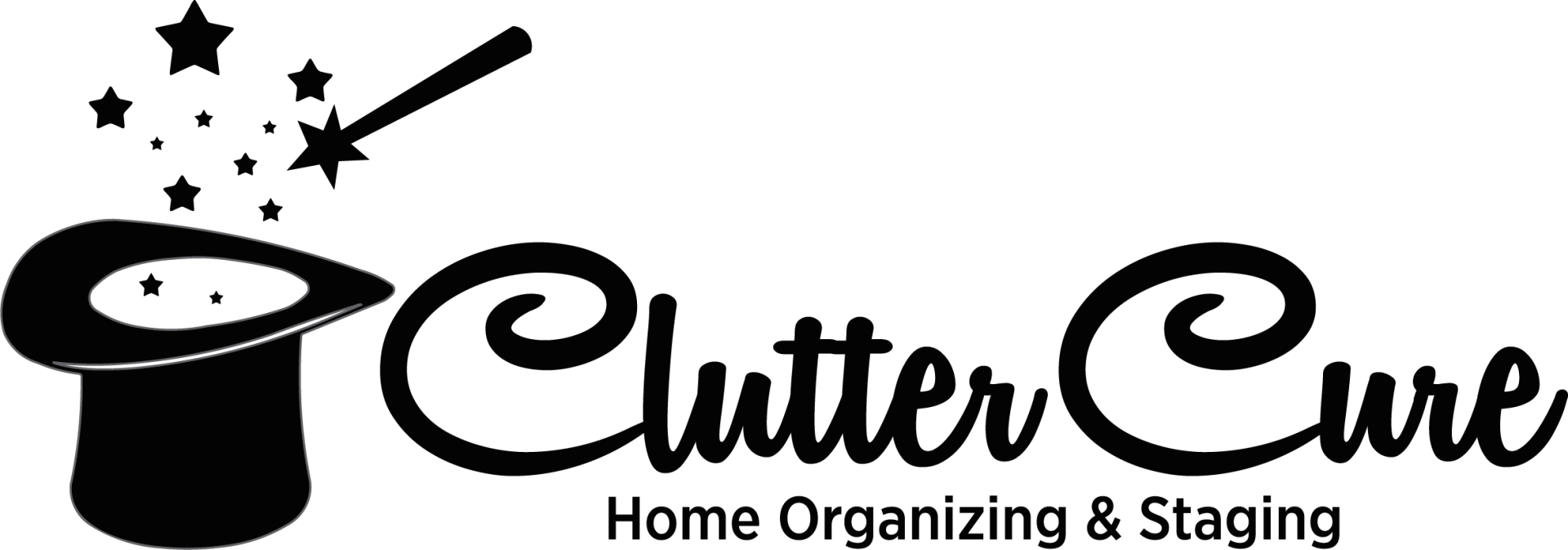 Clutter Cure Logo Black
