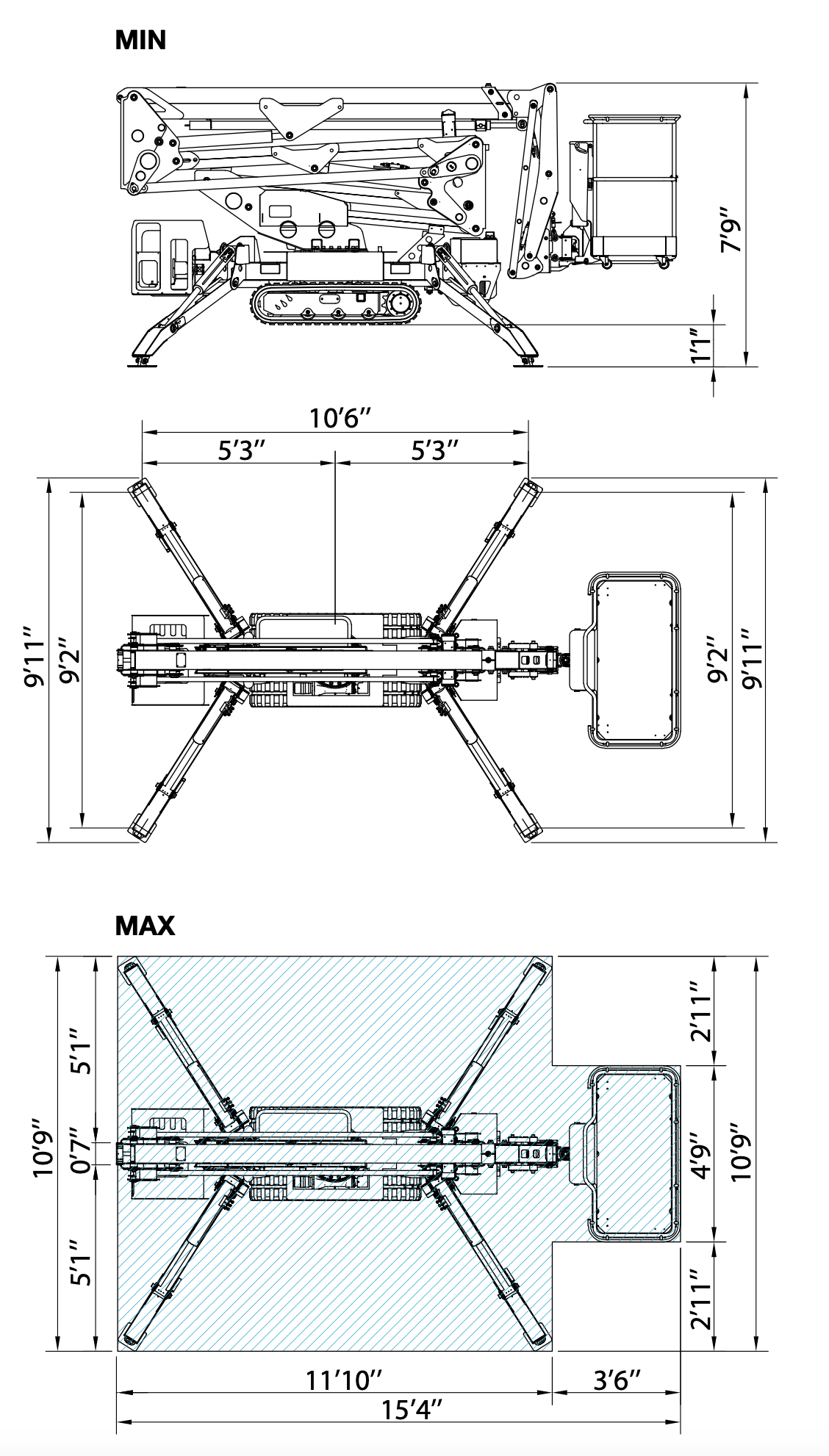 TRACCESS 160-51 Dimensions
