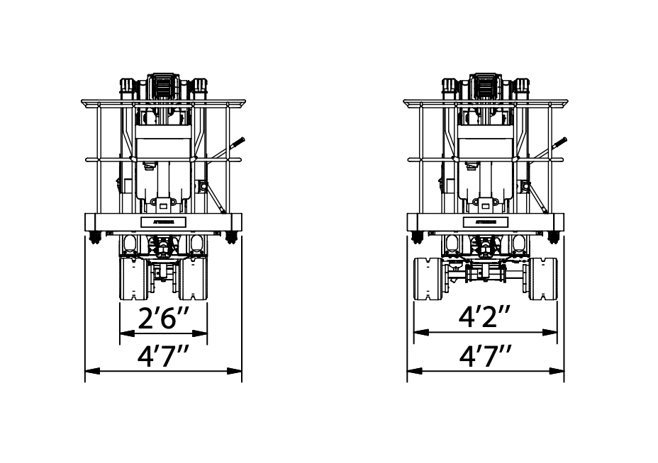 TRACCESS 270-88 Aerial Lift Dimensions