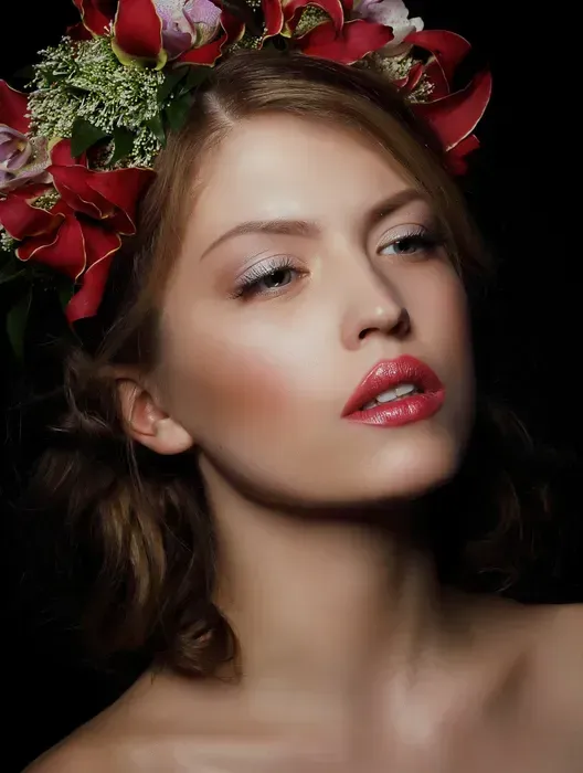 A Woman With a Flower Crown on Her Head — Southside Hair & Beauty Design In South Tamworth, NSW