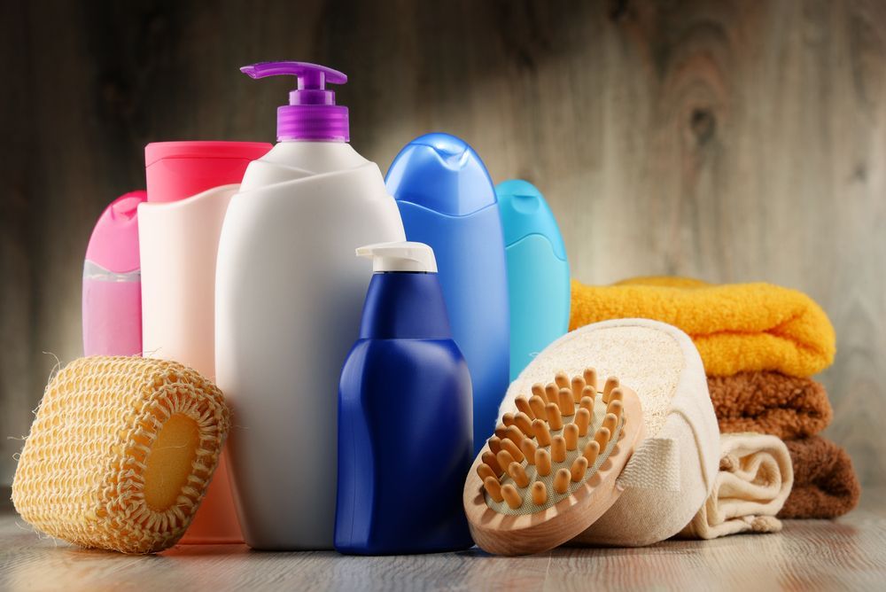 Bottles of Colourful Shampoo and Body Wash — Southside Hair & Beauty Design In South Tamworth, NSW