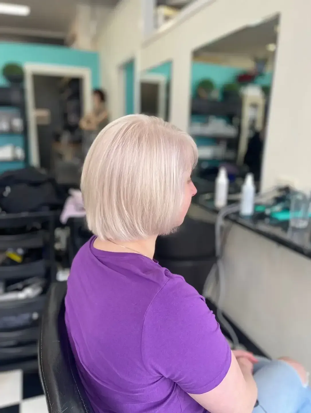 A Woman With Blonde Hair — Southside Hair & Beauty Design In South Tamworth, NSW