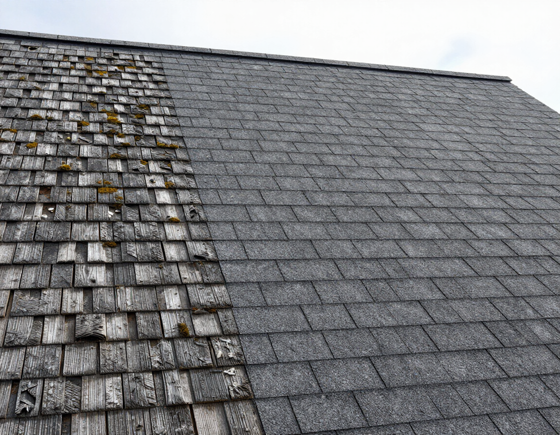 Repair versus replacement comparison on a Salem-area roof