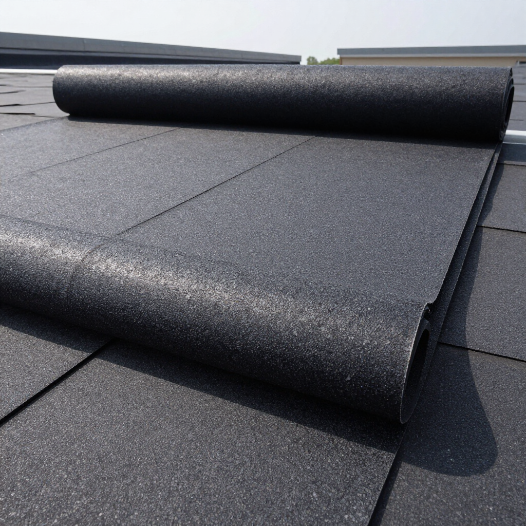 Composite slate tile roof on an Oregon home