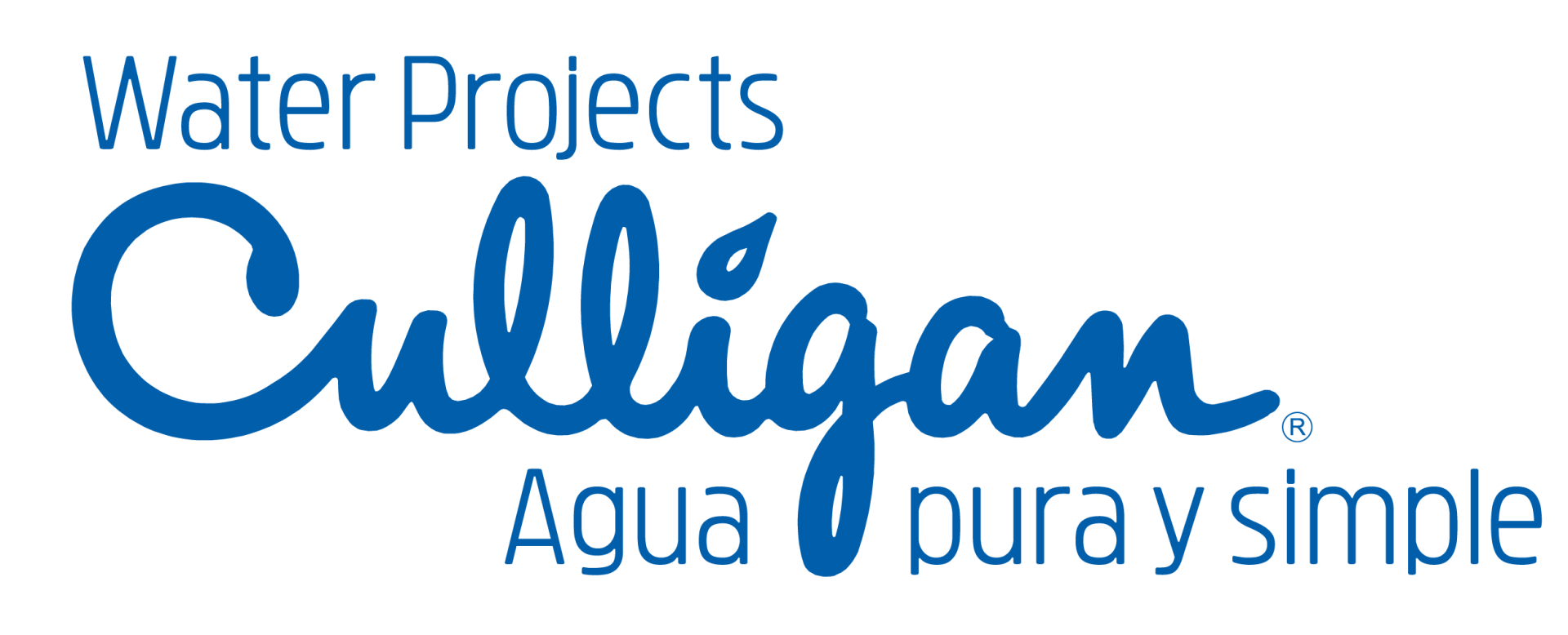 El logotipo para proyectos de agua Culligan Water, puro y simple.