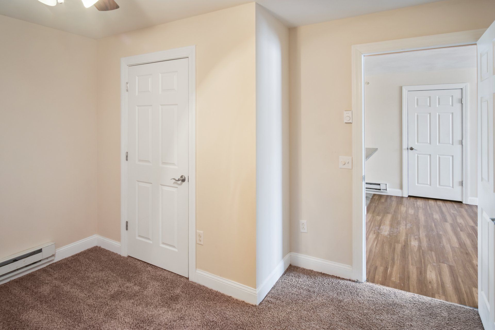 carpeted hallways