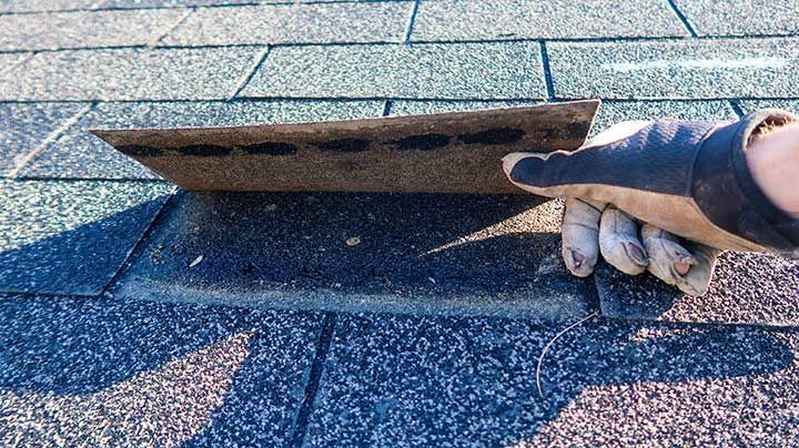 Residential roof inspection for an insurance claim due to storm damage. 
