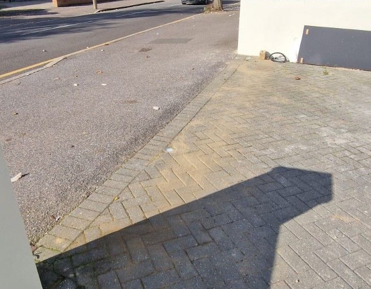 block paving replaced over the electric power cabling