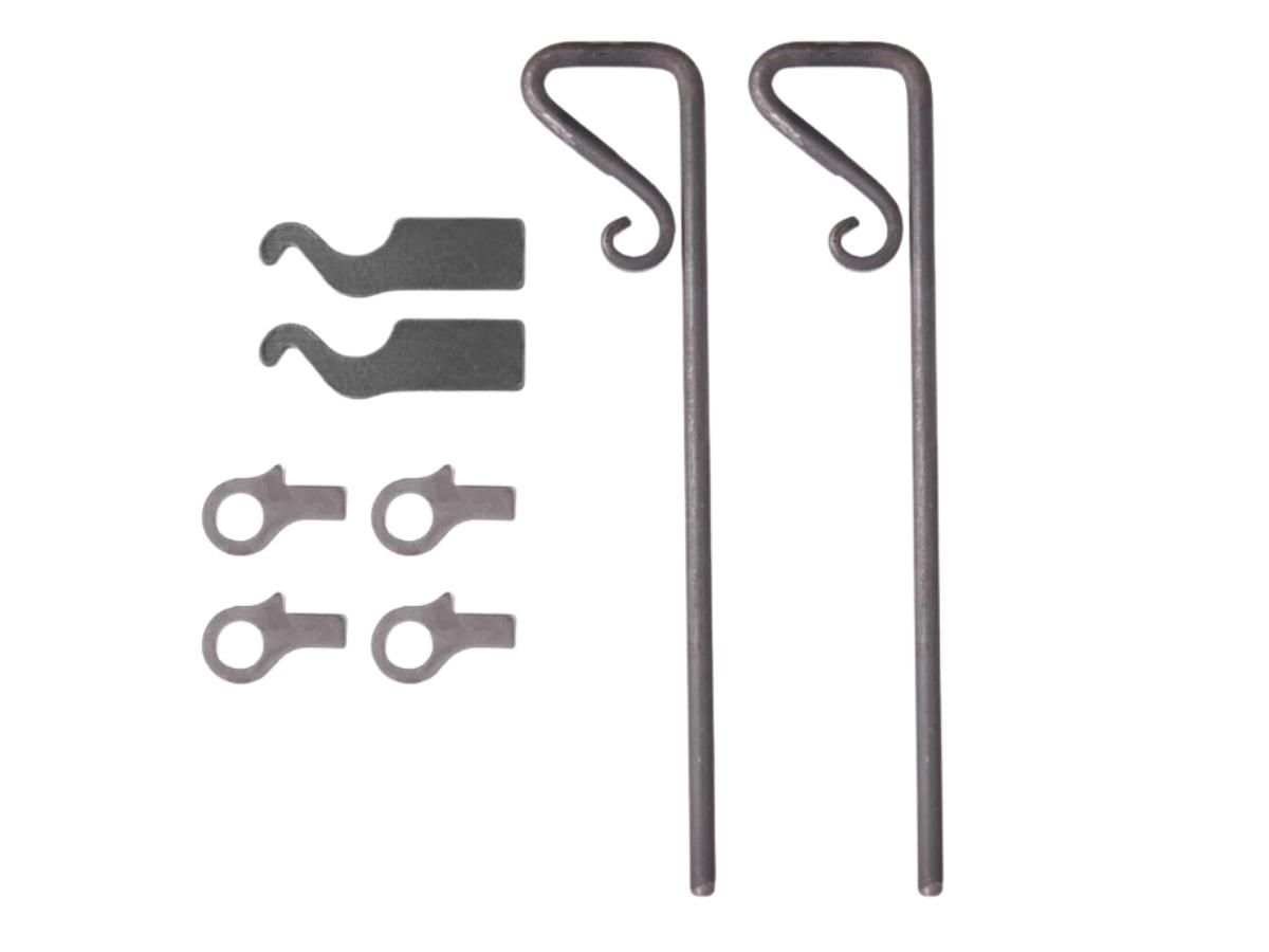 pait of drop bolts for composite driveway gates