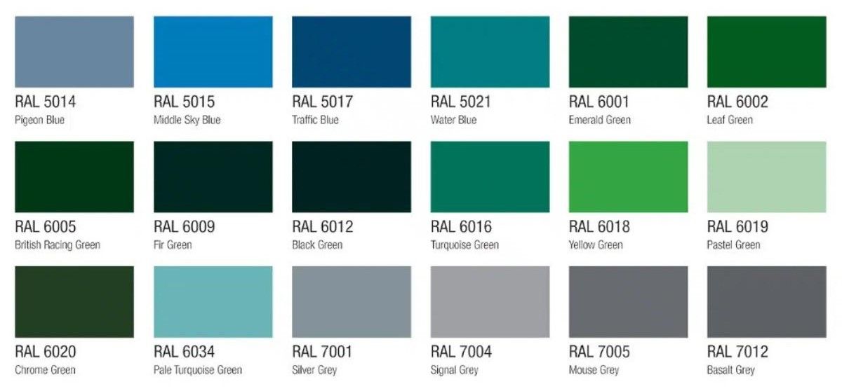 composite gates UK RAL colours for metal frames