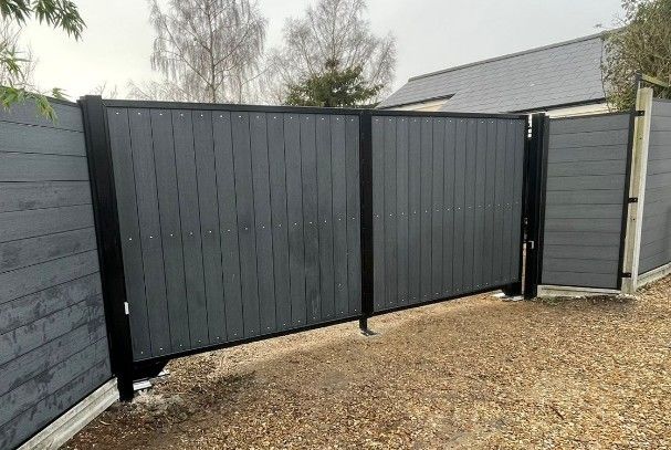 Automated composite swing gates