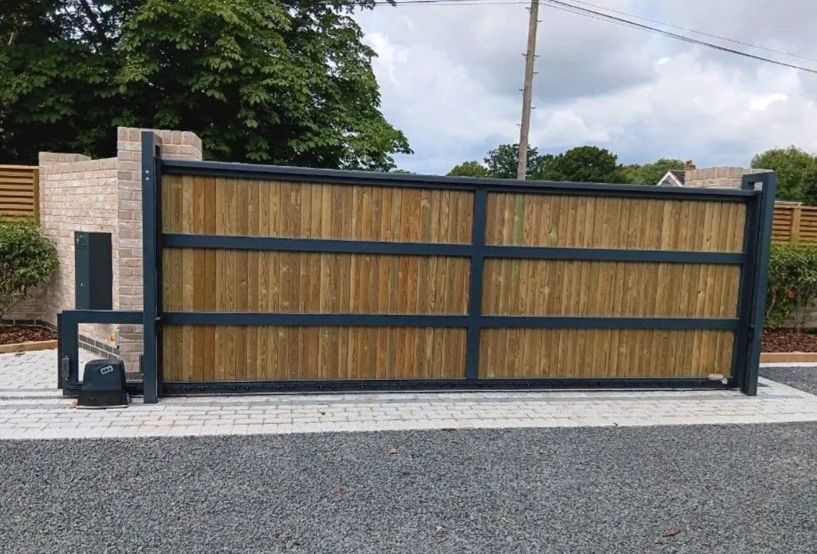 Composite Gates UK sliding automatic gate Cheltenham