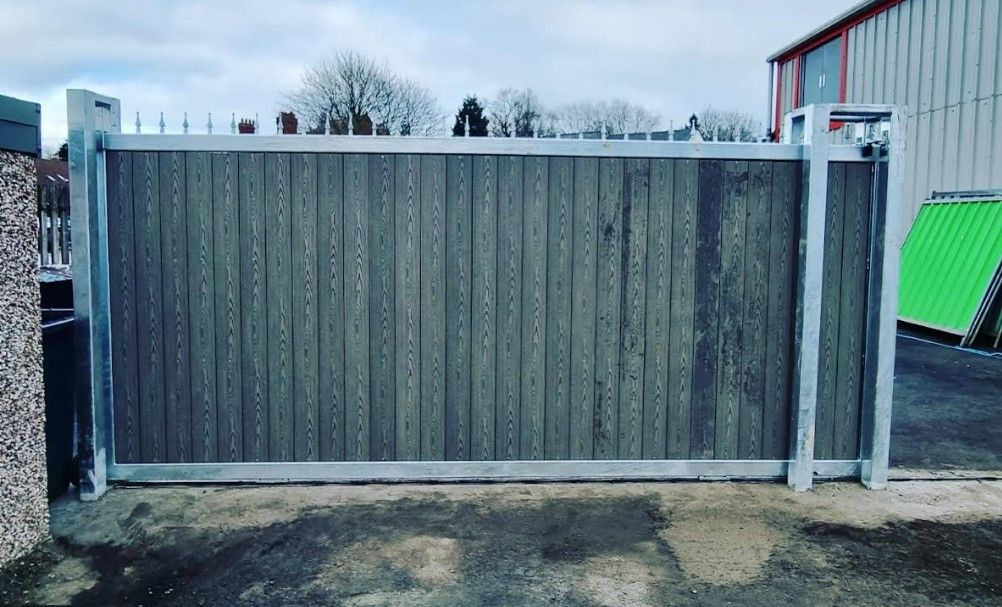 Composite Gates UK electric composite industrial gates Northwich
