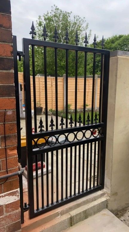 Metal back garden gate Cheltenham