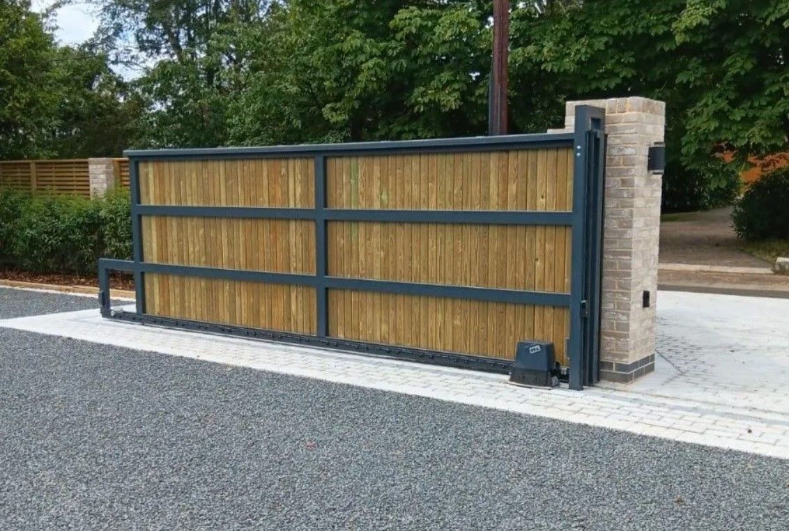 Large composite automated gate in South London
