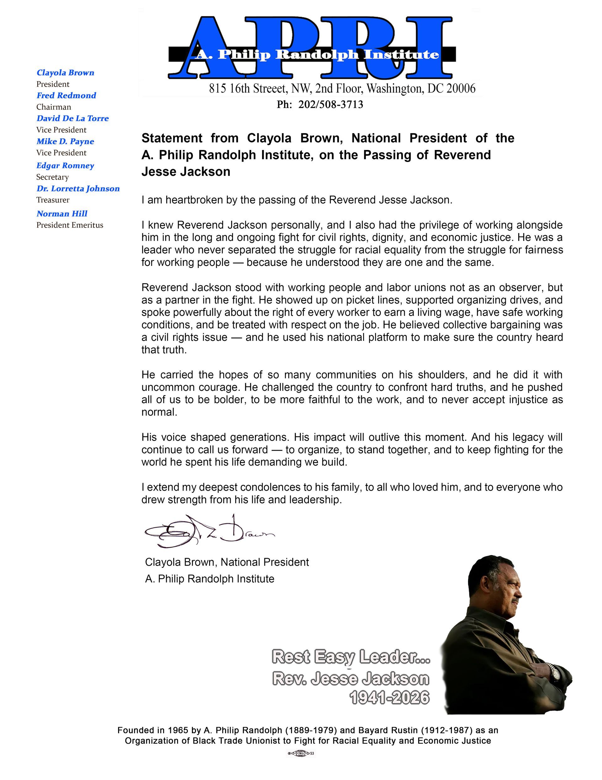 Promotional flyer with large blue headline, dense text, and a small photo of a man at bottom right.