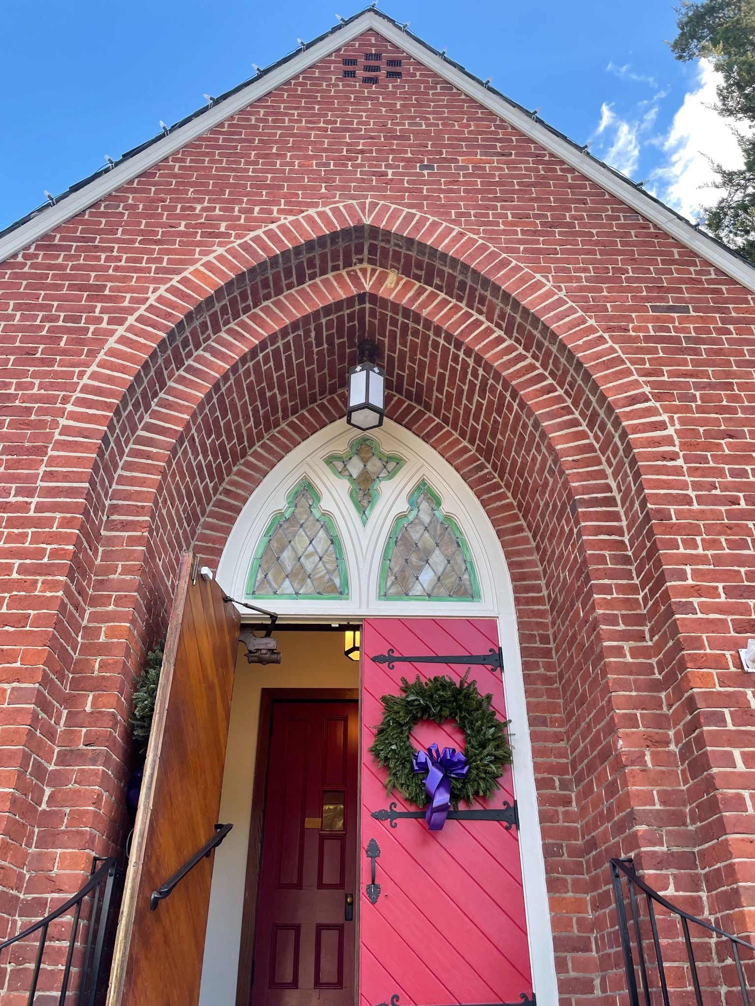 st. john's front doors, welcoming