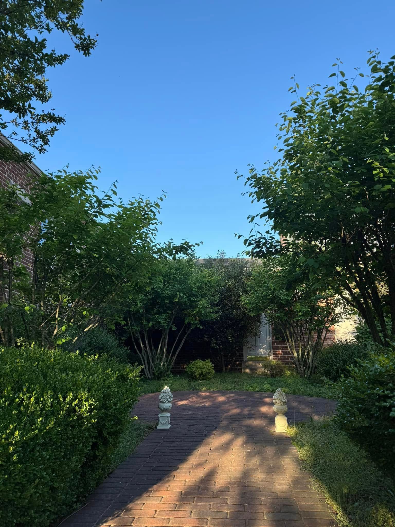 st. john's memorial garden in the spring
