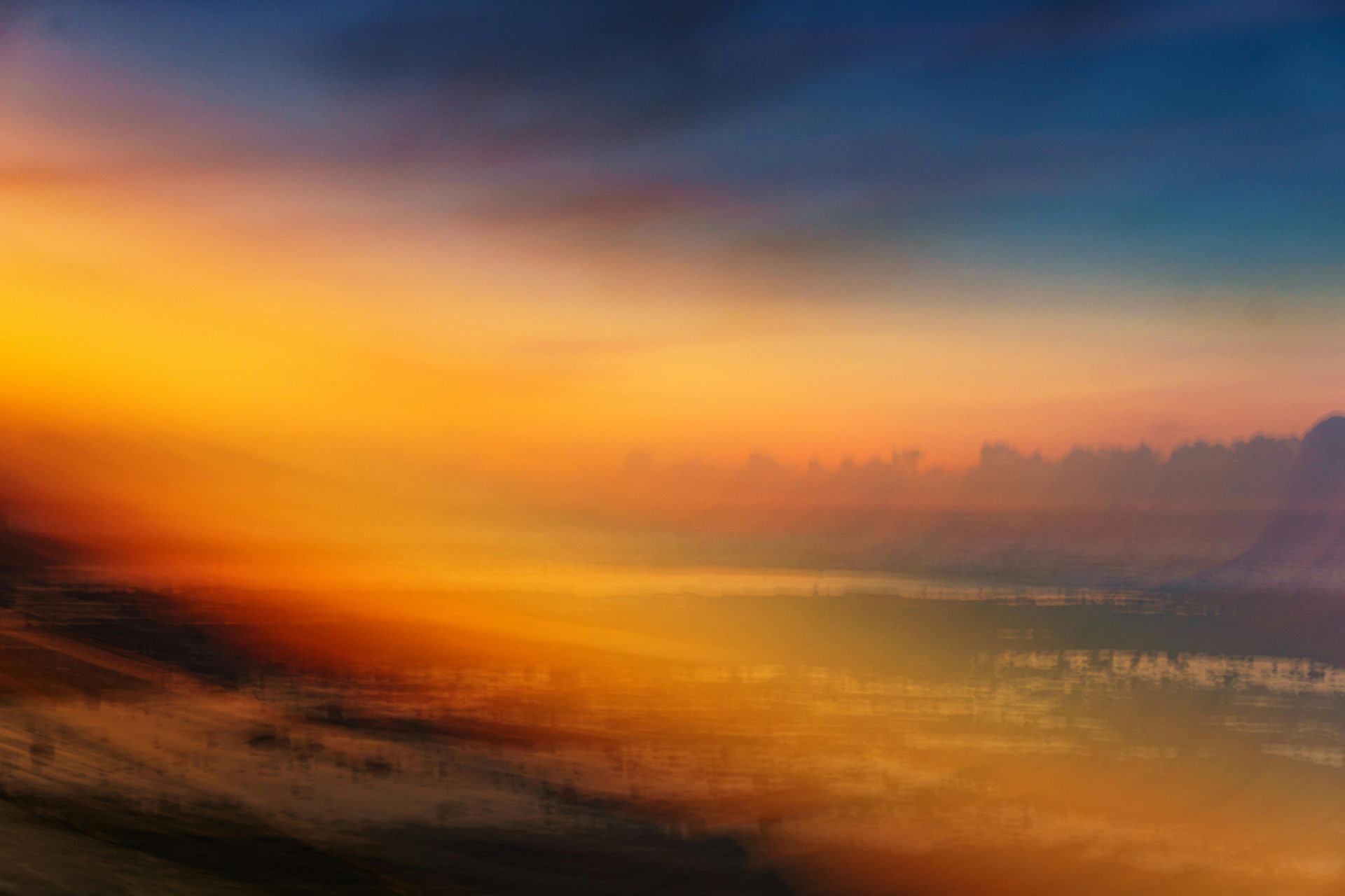 Sunset water