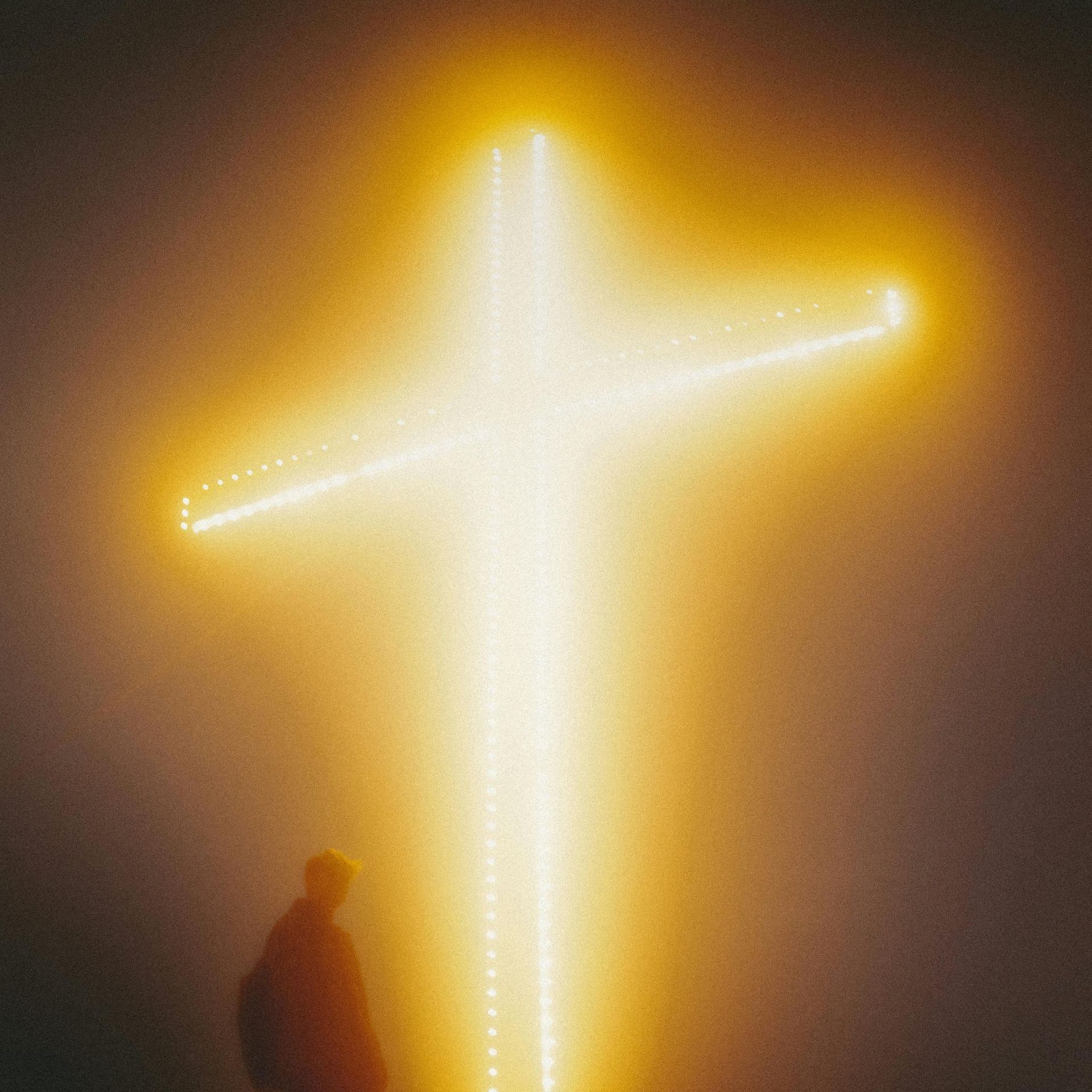 glowing cross
