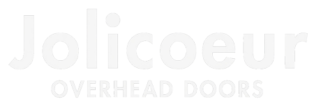Jolicoeur Overhead Doors logo in navy blue text on a white background