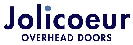 Jolicoeur Overhead Doors logo in navy blue text on a white background