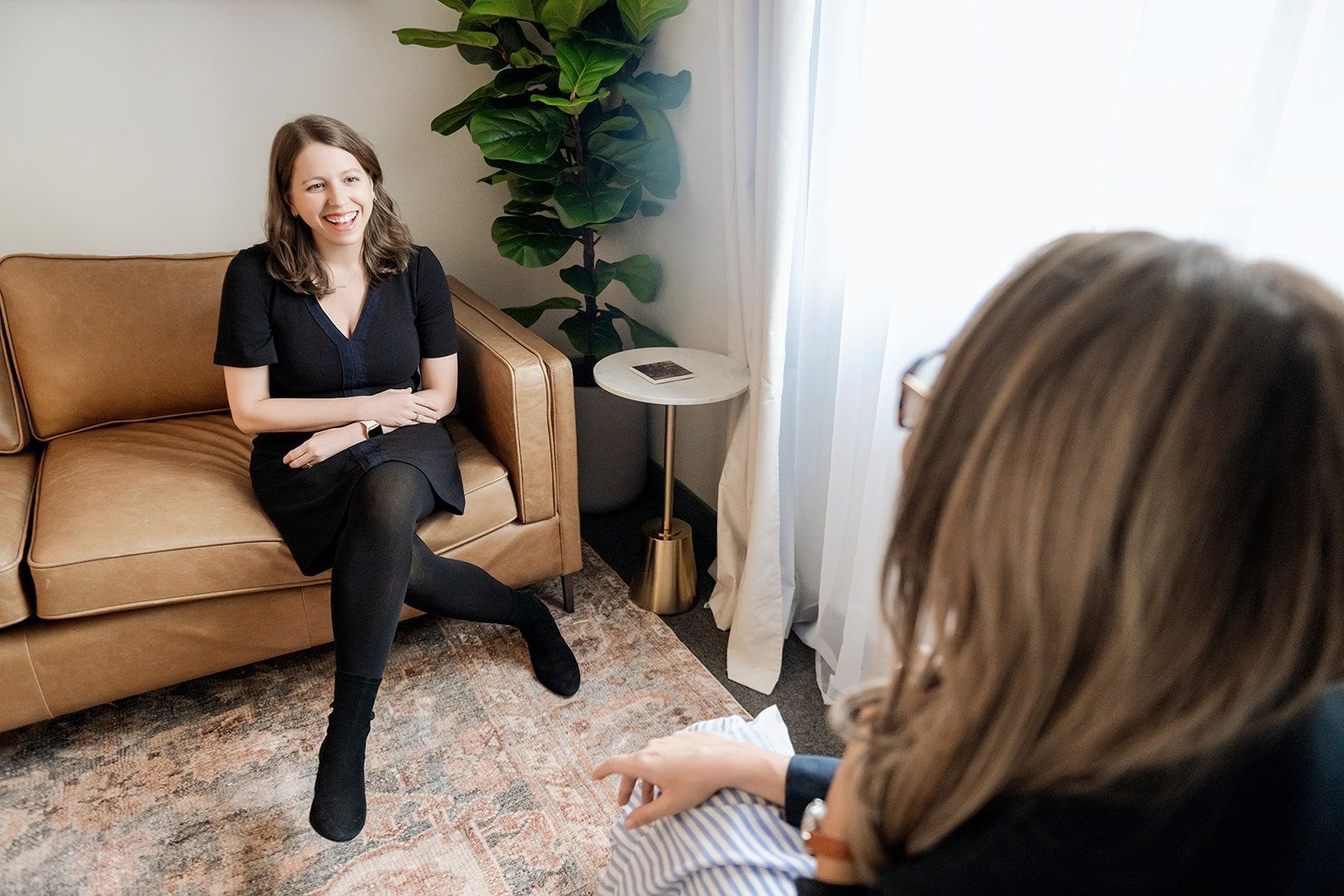 Dr Lisa Taylor with Client