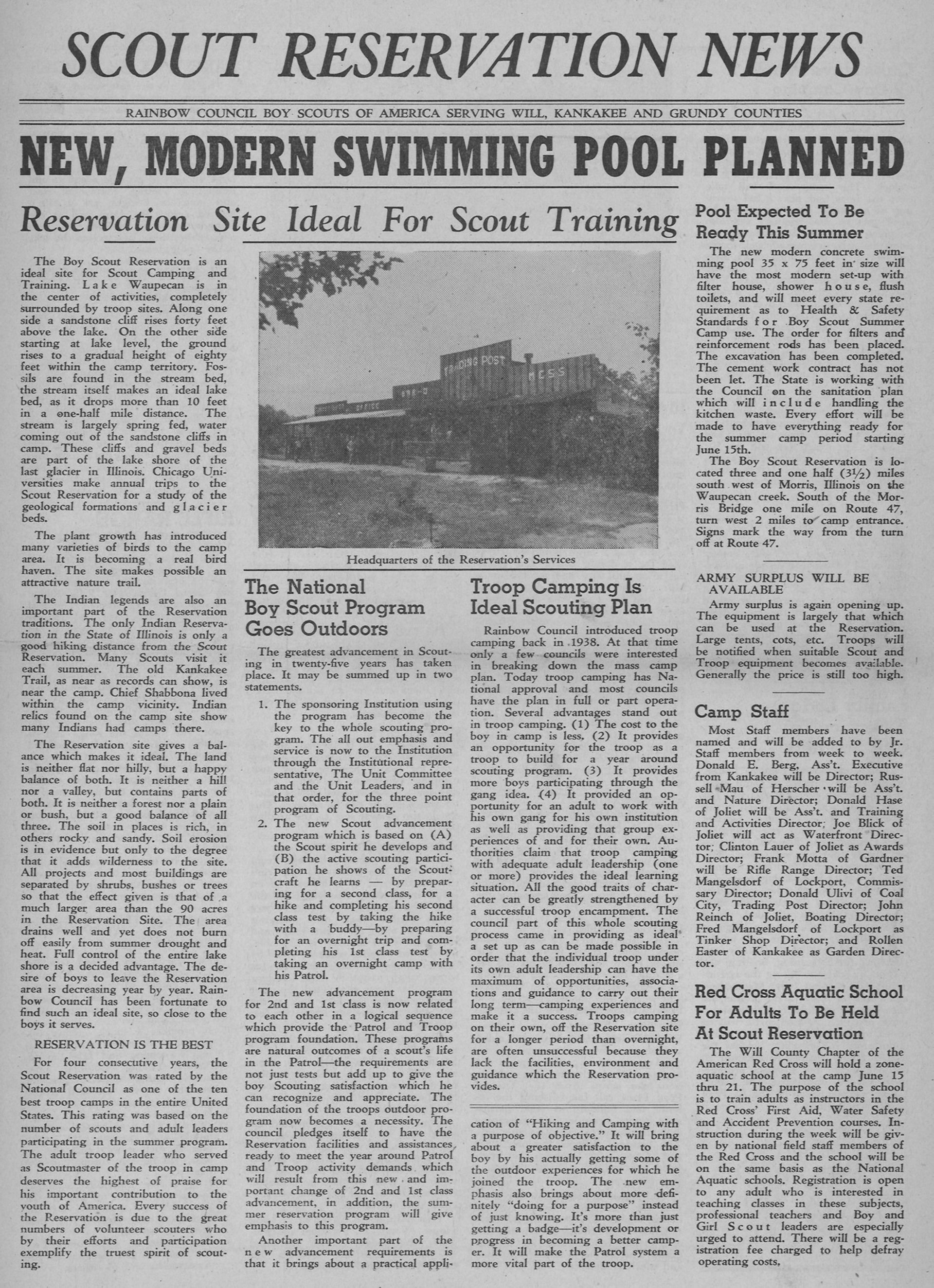 Newspaper front page: