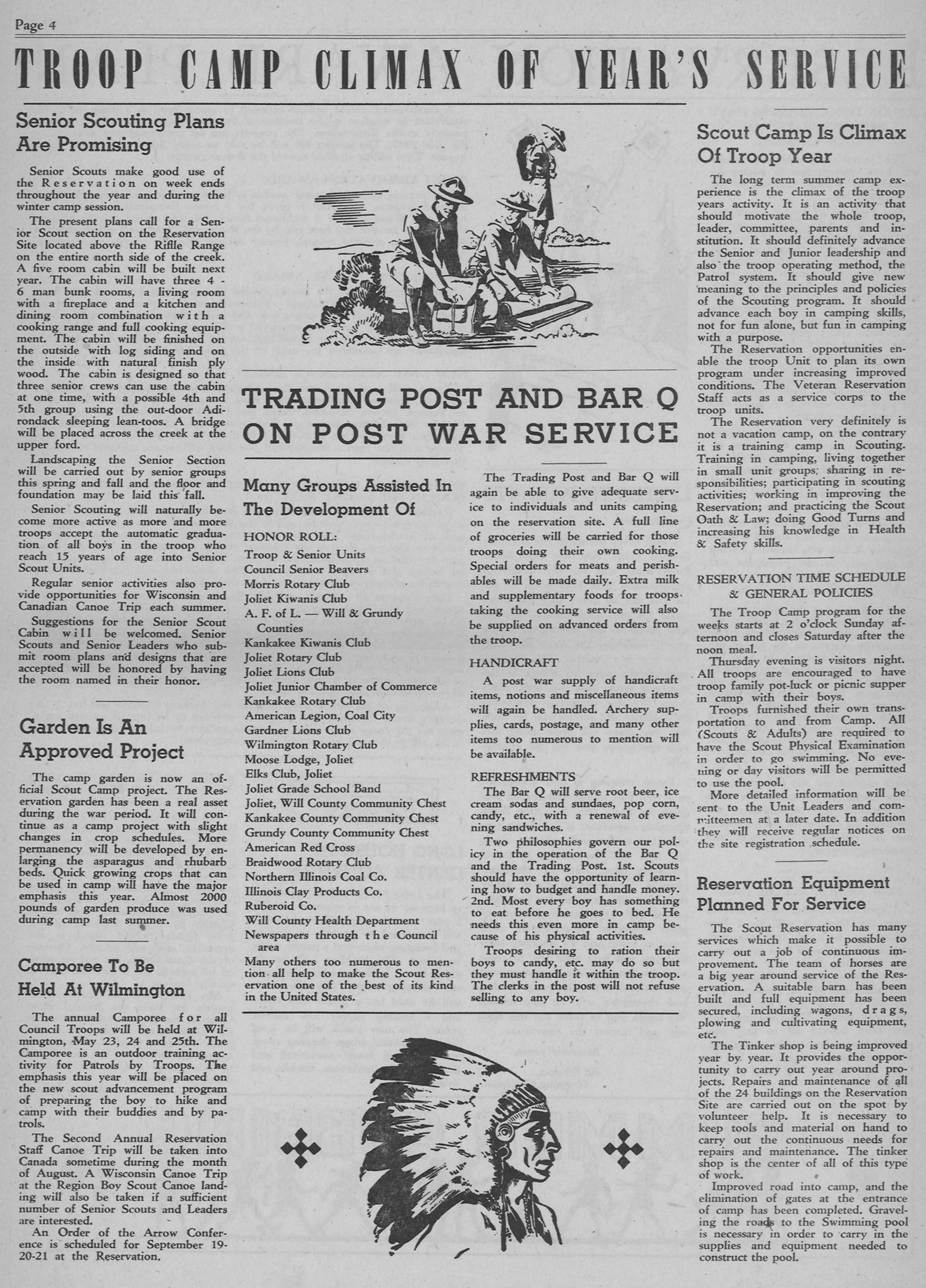 Newspaper page with the title