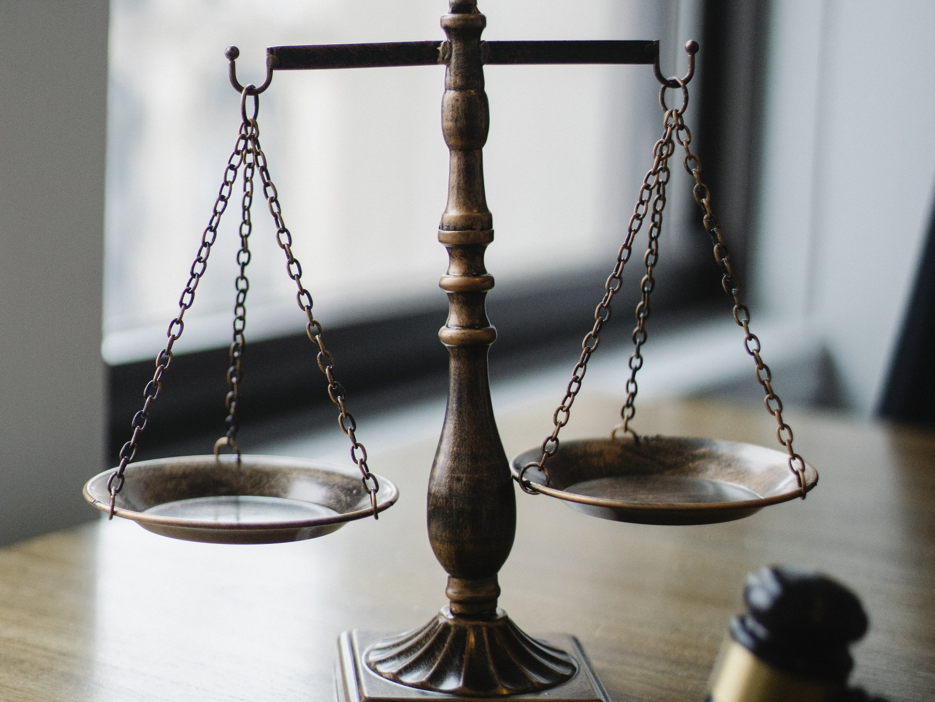 Scales of Justice with Gavel Scales of Justice with Gavel